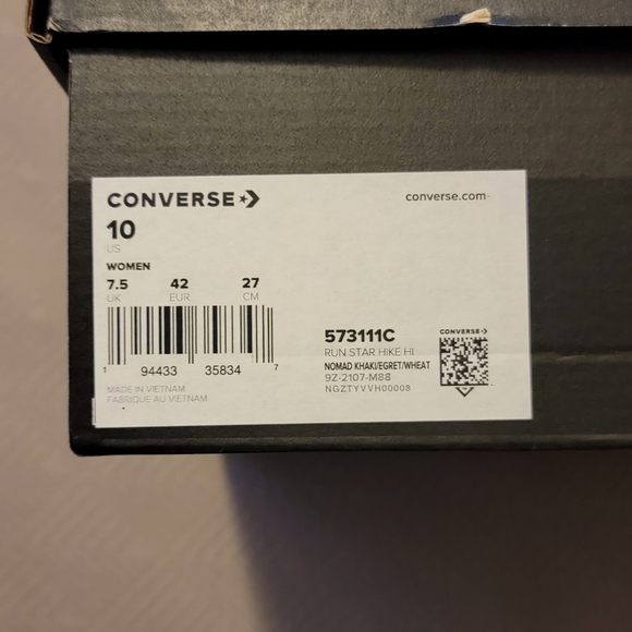 🆕️Converse  Run STAR Hike with Lined Sherpa Leather Nomad Platform Khaki S… - Picture 4 of 4